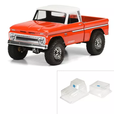 1/10 1966 Chevrolet C-10 Clear Body 12.3" (313mm) Wheelbase