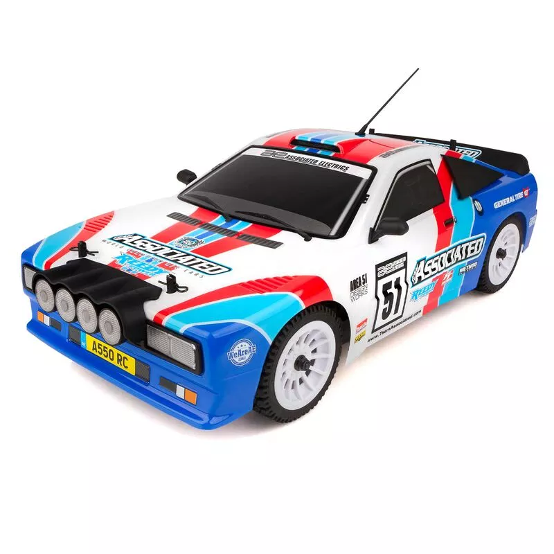 1/10 Apex2 Sport, A550 Rally Car RTR, LiPo Combo - ASC30126C