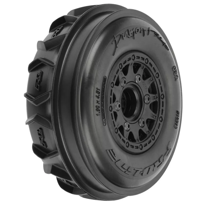 1/10 Dumont Fr Paddle/Rib 2.2"/3.0" SC Mounted 12mm Black Raid (2) - PRO1021210
