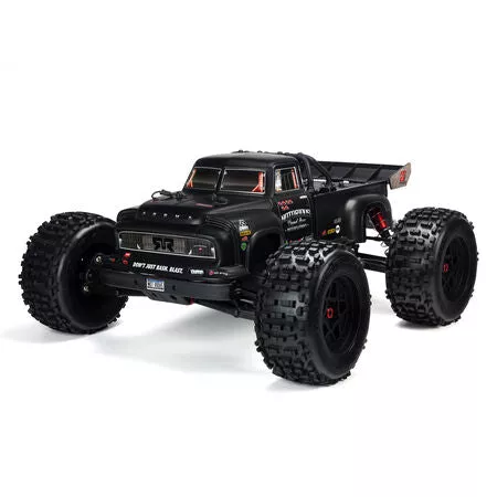 1/8 NOTORIOUS 6S V6 4WD BLX Stunt Truck with Spektrum Firma RTR, Black