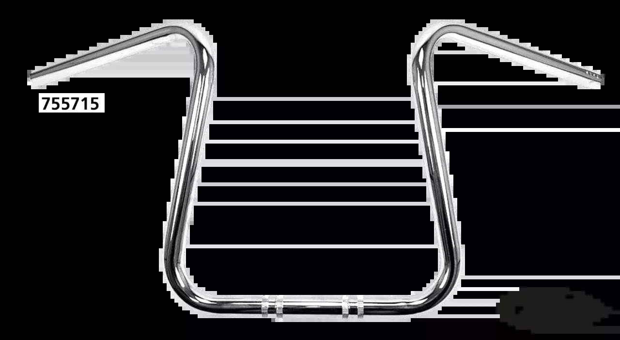 1" Handlebars Organic CHR dimpled For Harley-Davidson