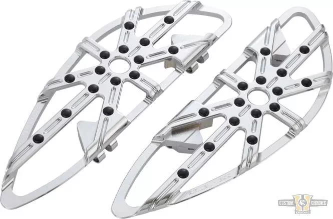 10-Gauge Chrome Floorboard for Harley-Davidson