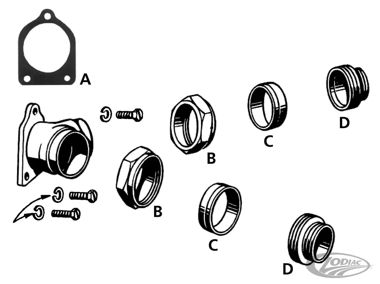 10-pack Gasket, Intake Manifold 39-51, W, For Harley-Davidson
