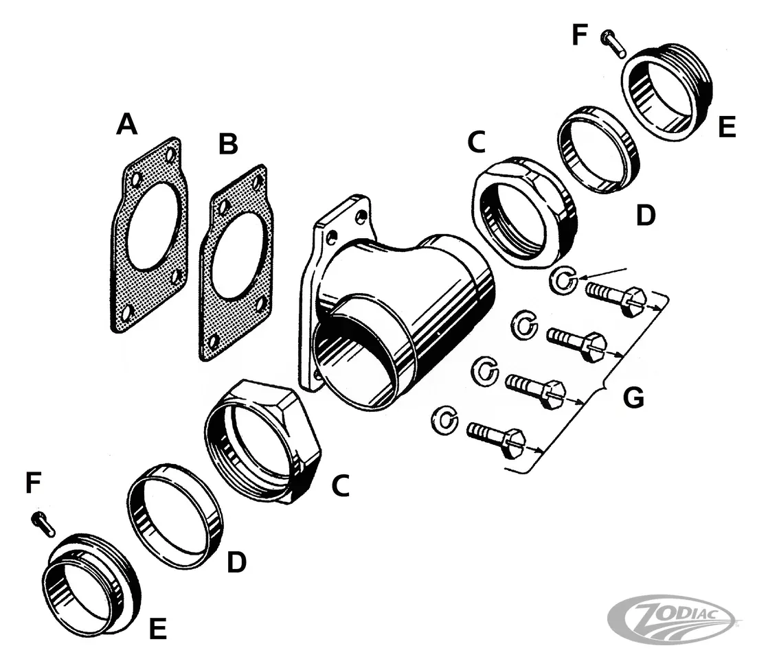 10pc Gasket, Intake Manifold 40-65, Lin For Harley-Davidson