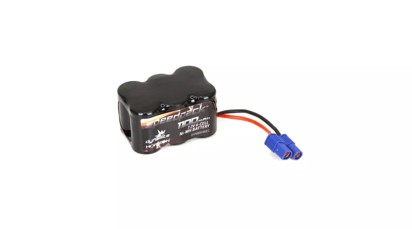 1100mAh 7.2V NiMH 6C, 3+3 w/ EC3 (DYNB0105EC)