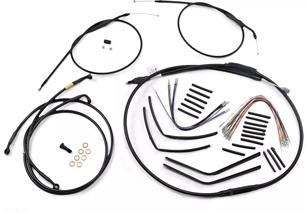 12" Jail Bar Cable Kit For Harley-Davidson FXDX 1996-2000
