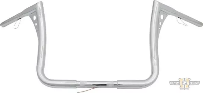 13 Bonanza Bagger Handlebar Chrome 1 1/4" Throttle By Wire For Harley-Davidson