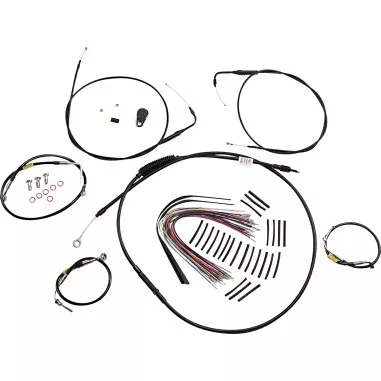 15" HANDLEBAR CABLE/LINE INSTALL KITS FOR HARLEY-DAVIDSON