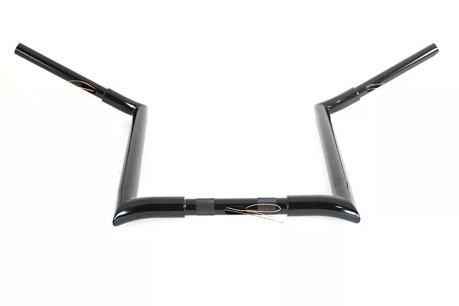 16" Black Chiseled Fat Handlebar For Harley-Davidson