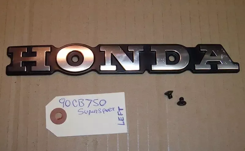 1981 Honda CB750 Super Sport TANK EMBLEM BADGE LEFT SIDE