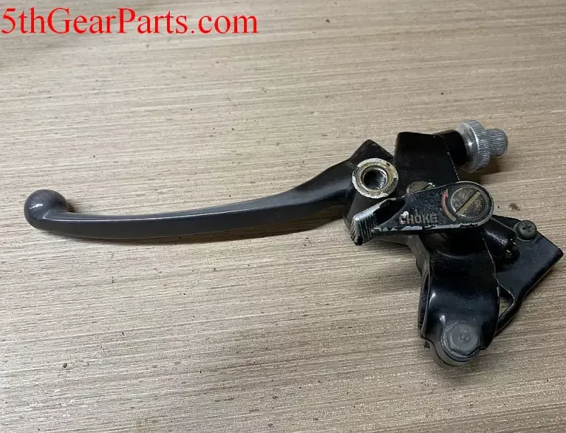 1982 Honda CB650 Nighthawk Clutch Lever Bracket w choke lever 82