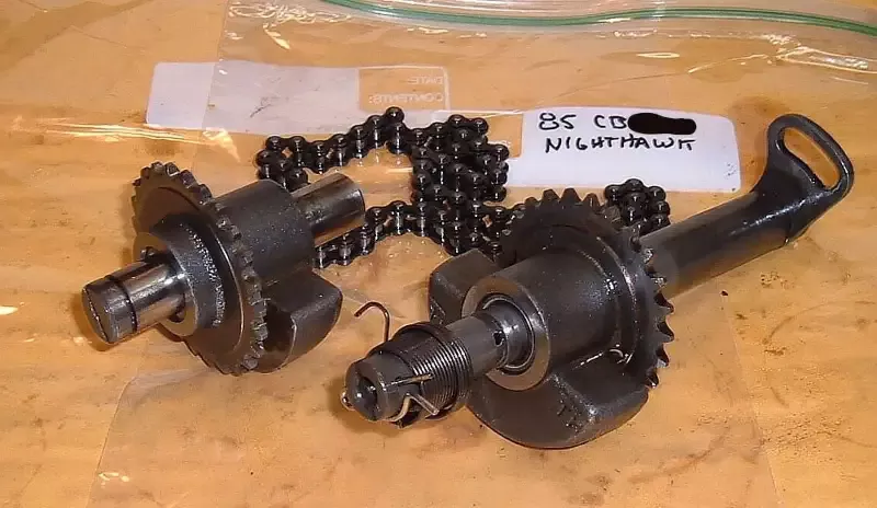 1985 Honda CB450 Nighthawk BALANCER W CHAIN and SPRING