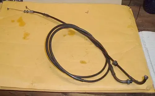 1985 Honda CB450 Nighthawk CABLE A and B THROTTLE