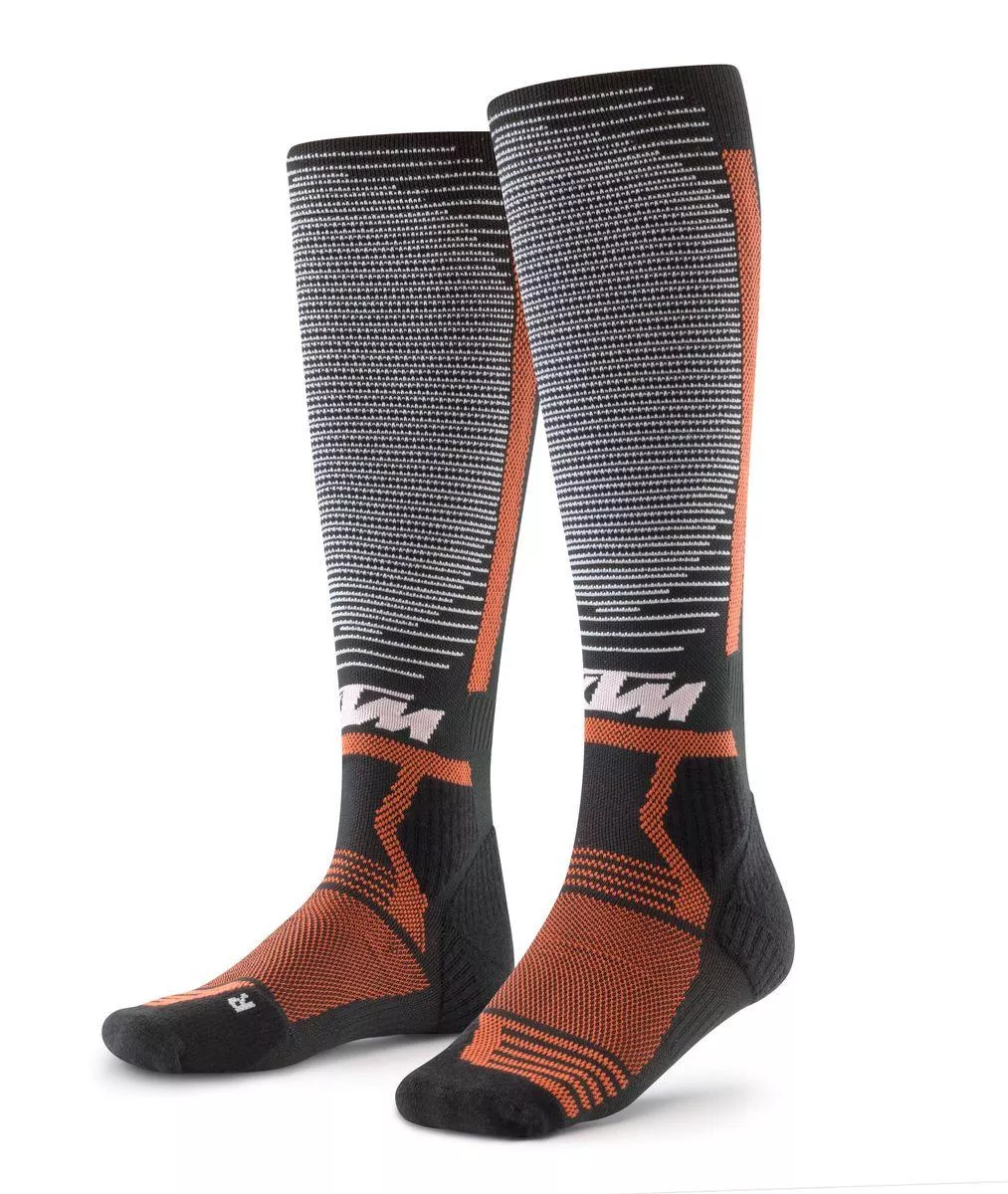 2022 KTM Socks Long Touring (Black/Orange)