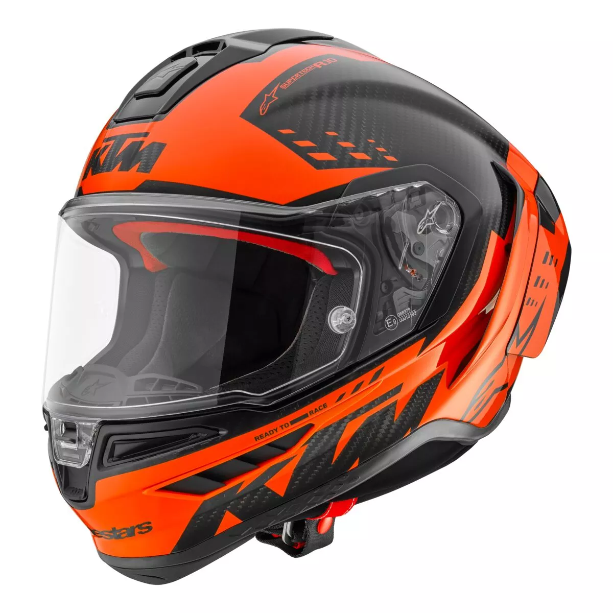 2025 KTM Supertech R10 Carbon Helmet (Orange/Black)