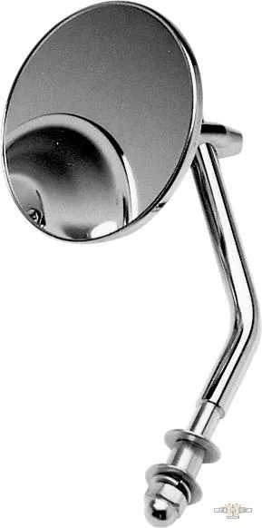 3" Custom Round Mirror Chrome For Harley-Davidson