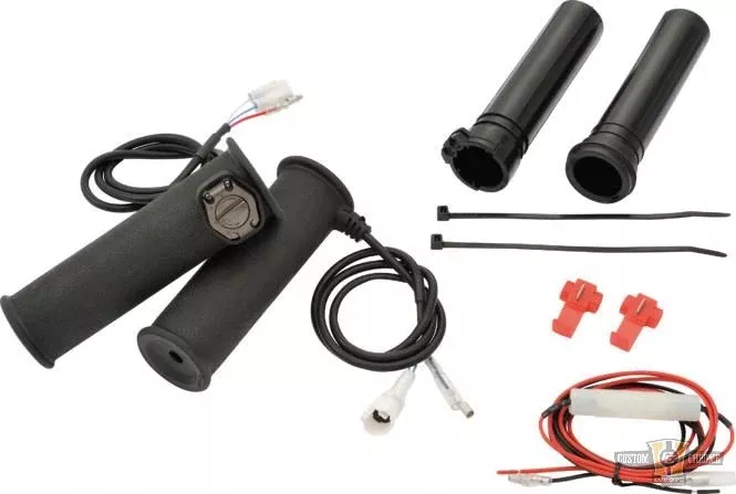 3-Level Heated Grips Black 1" Cable-operated Throttle By Wire For Harley-Davidson