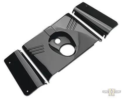 3-Piece Fork Tints for FL Softail Models Black For Harley-Davidson