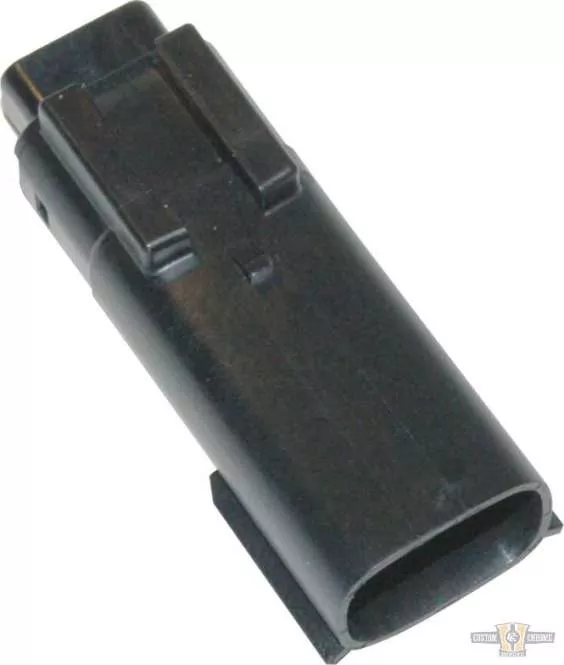 3-Position Molex MX-150 Series Male Connector, Black, For Harley-Davidson