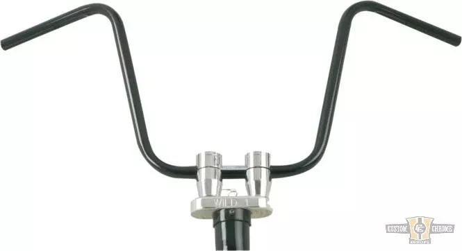 400 Ape Hanger Handlebar Dimpled Black 1" Powder Coated For Harley-Davidson