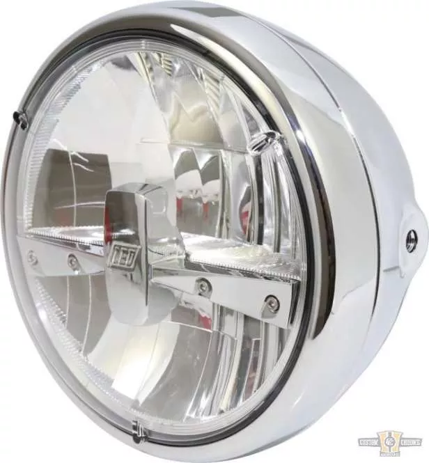 7" Chrome Headlight Trim Ring For Harley-Davidson