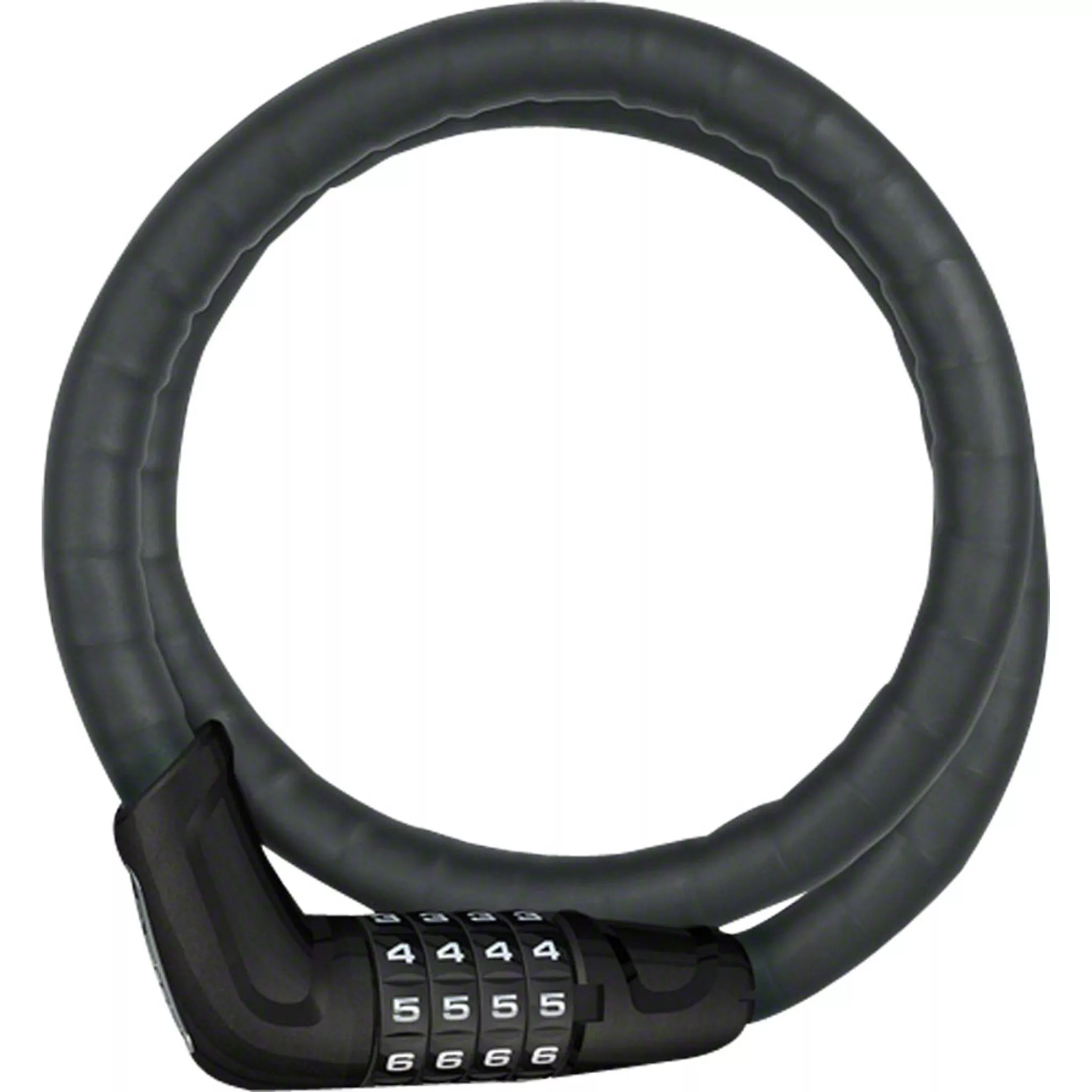 ABUS Tresorflex 6615 Combination Coiled Cable Lock: 120cm x 15mm With Mount, Black