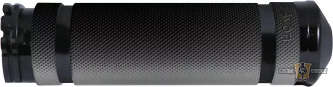 Air Cushion Super Sport Grips Black 1" Anodized Cable-operated For Harley-Davidson