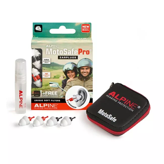 Alpine Motosafe Pro Earplugs With Mini Grip For Harley Davidson