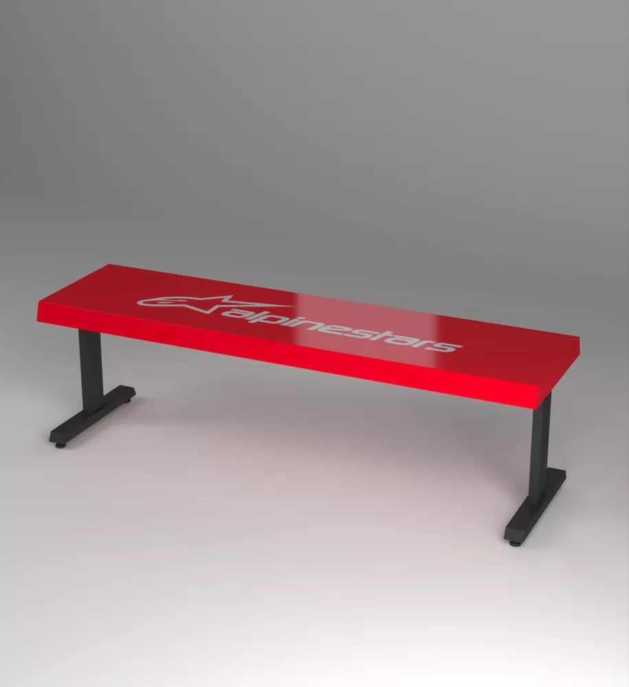 Alpinestars 4'10" x 1'4" x 1'4" Bench - Durable and Stylish Seating Solution