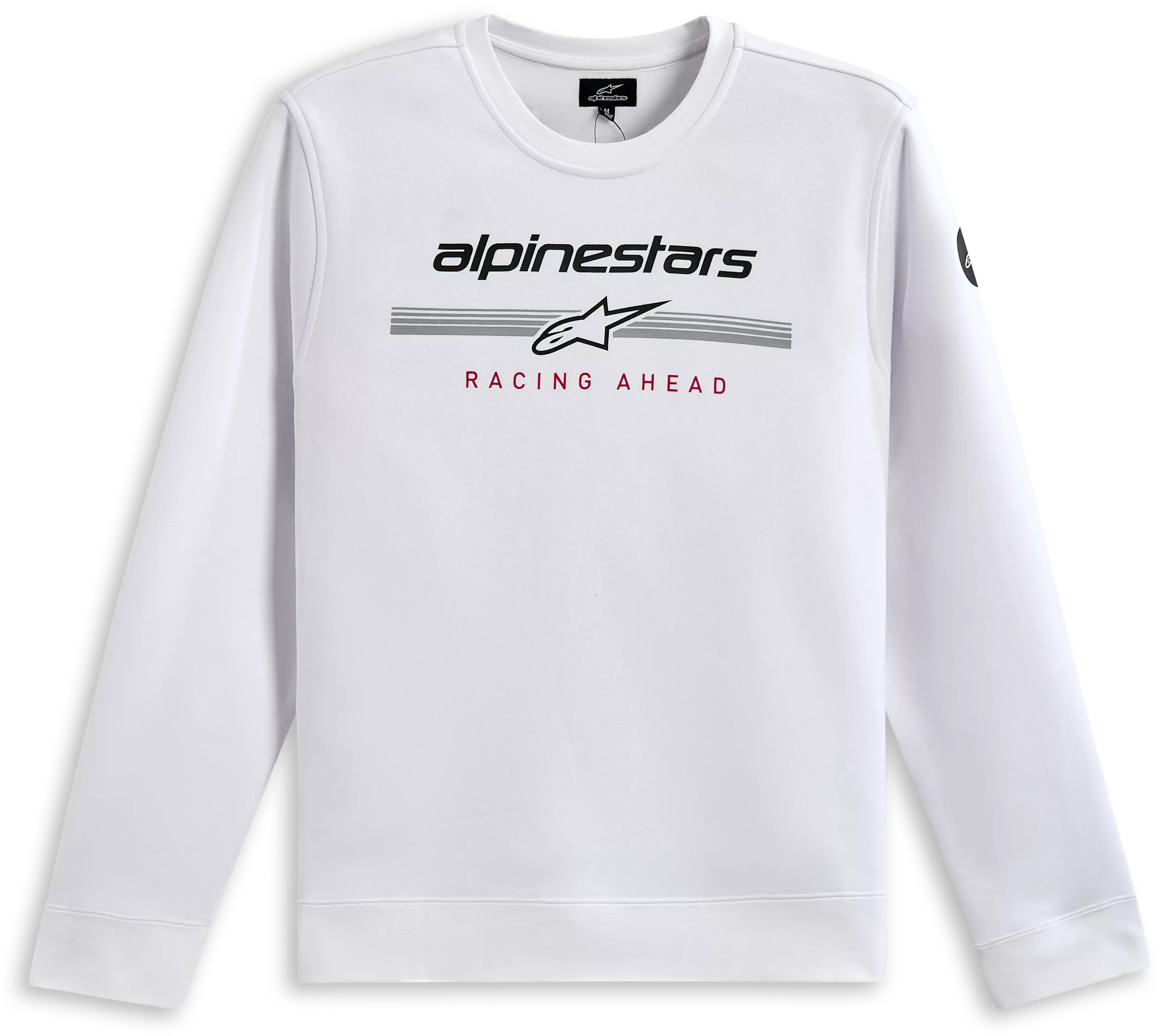 Alpinestars Bettern Crew White Large - Comfortable and Durable Long Sleeve T-Shirt