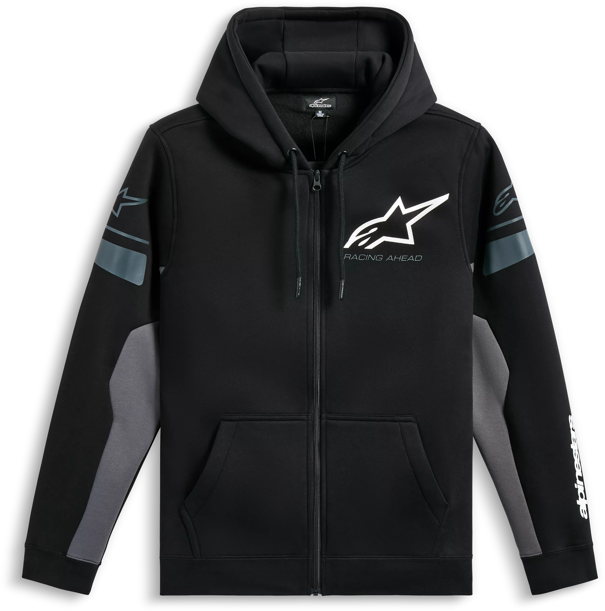 Alpinestars Esemex Hoodie Black and Charcoal Large - Comfortable and Stylish Outerwear