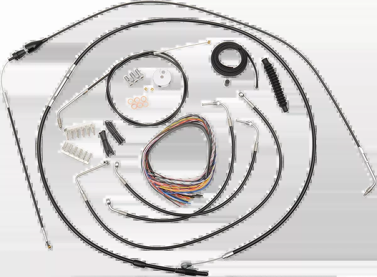 Apehanger 15" 16" 17" Handlebar Cables For Harley-Davidson Road King 1996-2006