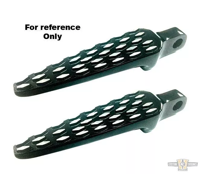Argyle Black Raw Cut Pegs, Gloss For Harley-Davidson