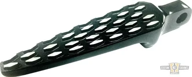 Argyle Pegs Black Raw Cut, Gloss for Harley-Davidson
