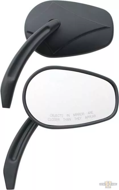Arrowhead Billet Mirror Black For Harley-Davidson