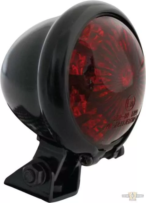 Bates Style LED Tail Light Black LED For Harley-Davidson