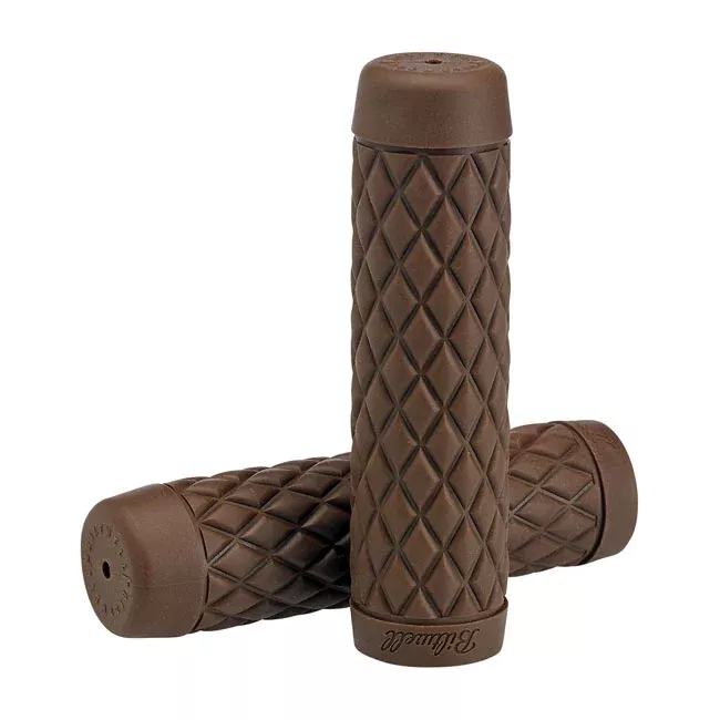 Biltwell, 1" TPV Torker Grips Chocolate For Harley-Davidson
