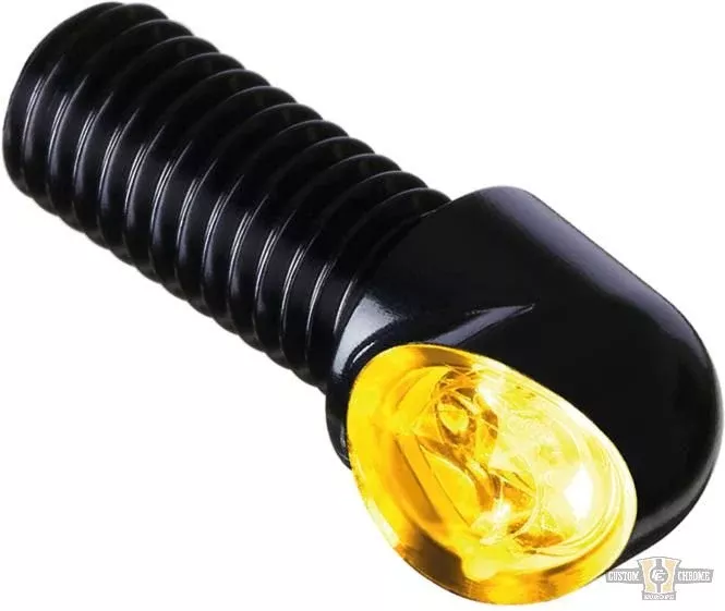 Black Led Turn Signal Mo.Blaze Tens 1 For Harley-Davidson