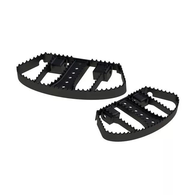 Burly MX Floorboards Black For Harley-Davidson