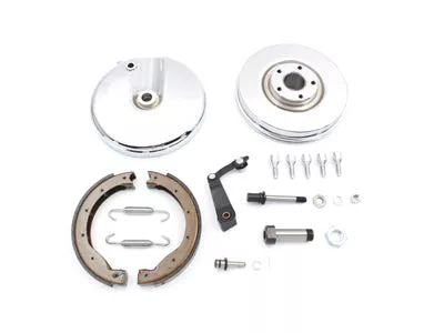Chrome Front Drum Brake Backing Plate Right Side For Harley-Davidson 1969-1971