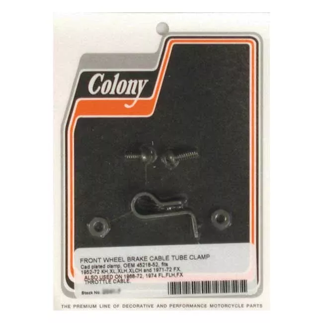 Colony Brake & Throttle Cable Clamp For Harley-Davidson