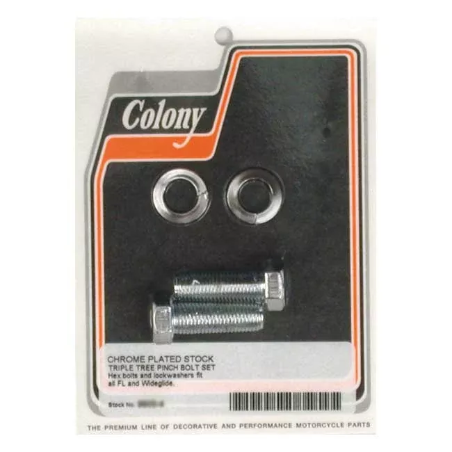 Colony Triple Tree Pinch Bolt Set For Harley-Davidson