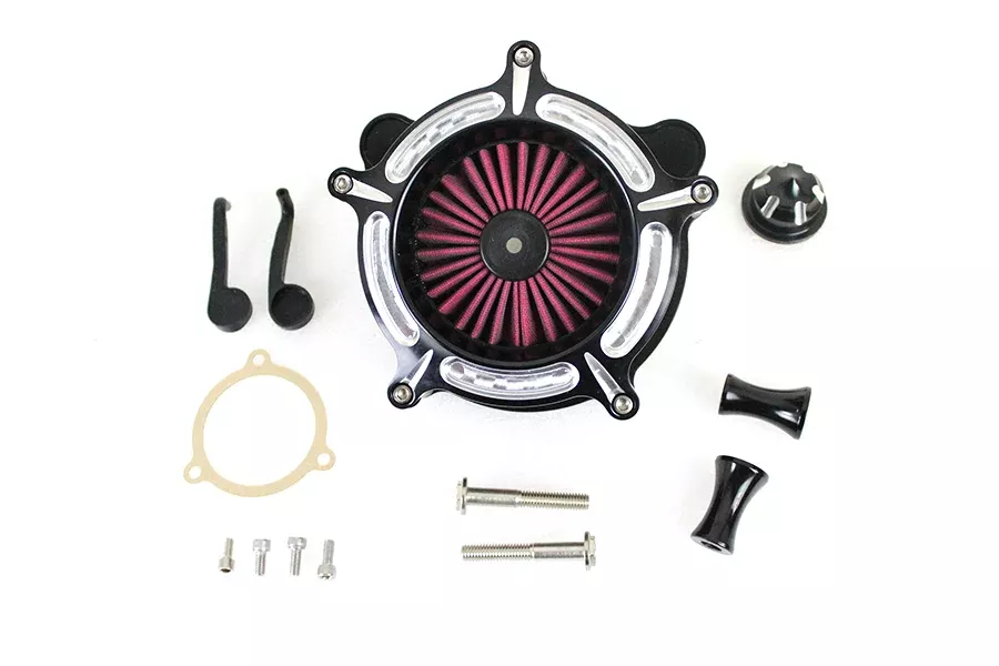 Contrast Cut Turbine Air Cleaner Kit For Harley-Davidson 2008-2017