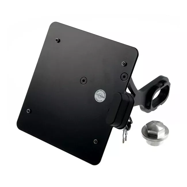 Cult-Werk License Plate Bracket Black, Germany For Harley-Davidson