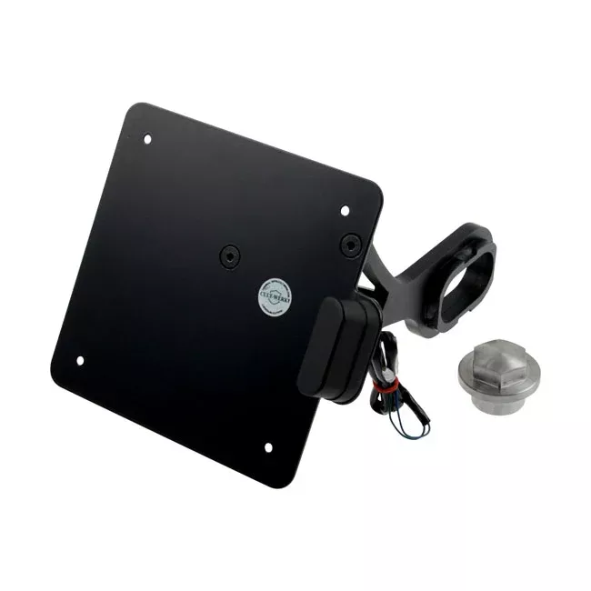 Cult-Werk License Plate Bracket Black, Italy For Harley-Davidson