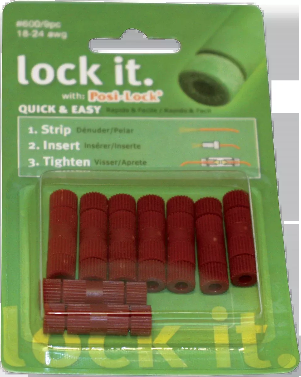 CUSTOM DYNAMICS POSI-LOCK WIRE CONNECTORS POSI-LOCK 18-24 AWG 9PK