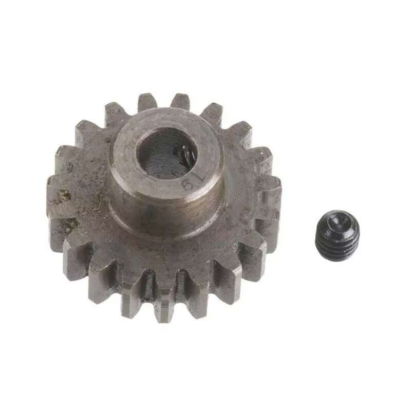 Extra Hard Steel 5mm Bore 1 Module Pinion, 19T