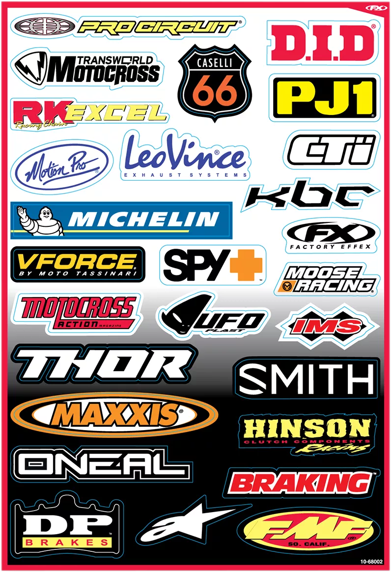 Factory Effex Decal Kit - Sponsor B 10-68002