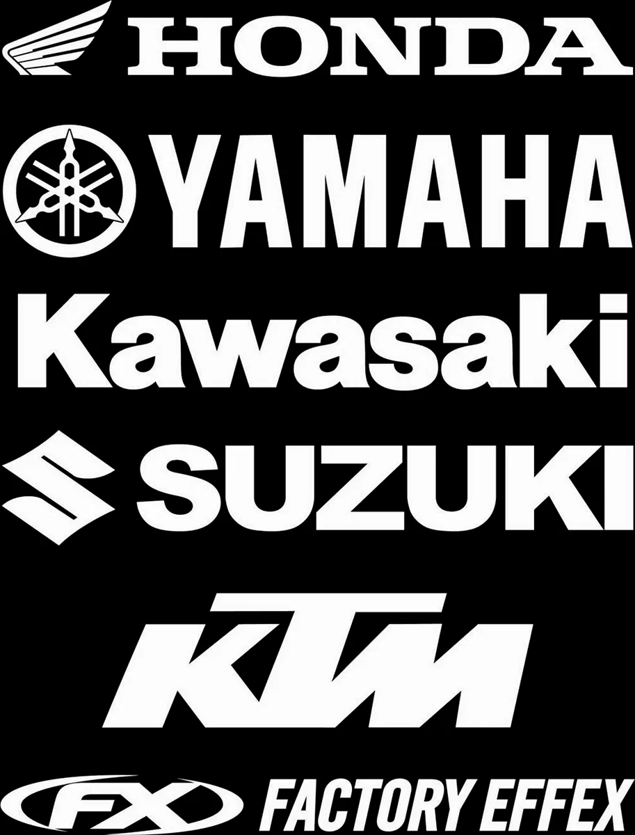 FACTORY EFFEX Die-Cut Decal for Suzuki 2009-2012 - Part Number 12-94416