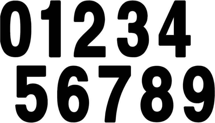 Factory Effex Mini Pro Number 3 Black Decal - 5 inches, Part 03-0273